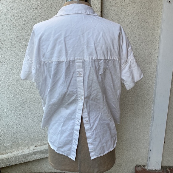 Madewell crisp white courier shirt blouse from Bloomingdale’s classic & comfy! - Picture 8 of 12